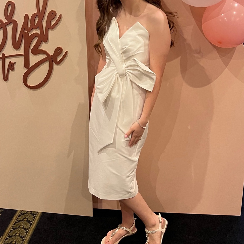 Badgley Mischka bow dress